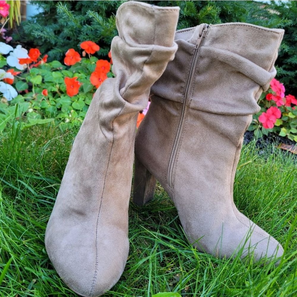 Justfab Joss Ruched Bootie Size 8 Shoes